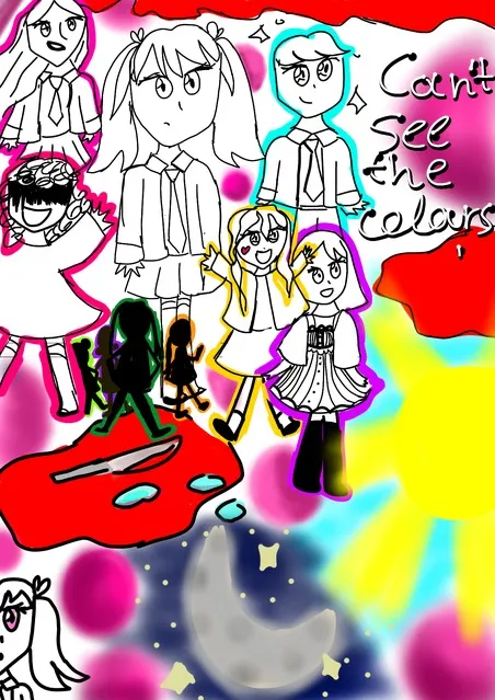 Can't see the colours